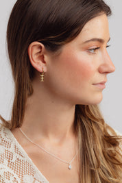 Orianna Gold Charm Hoops