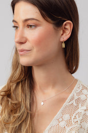 Ophira Gold Charm Hoops