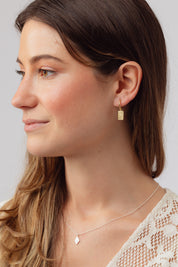 Ophira Gold Charm Hoops