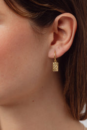 Ophira Gold Charm Hoops