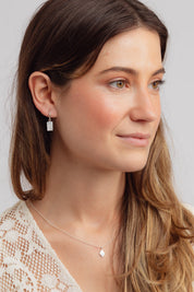 Ophira Silver Charm Hoops