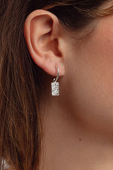 Ophira Silver Charm Hoops