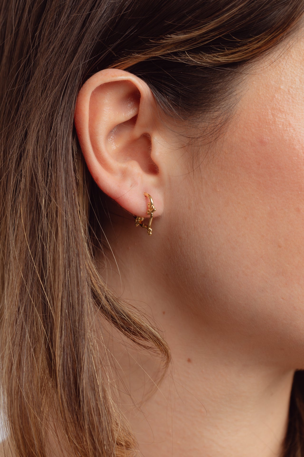 Kaeli Tribal Gold Hoops