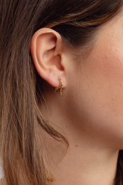 Kaeli Tribal Gold Hoops