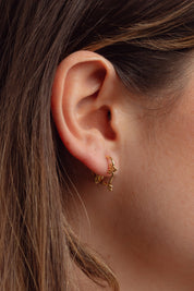 Kaeli Tribal Gold Hoops