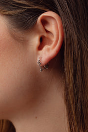 Kaeli Tribal Silver Hoops