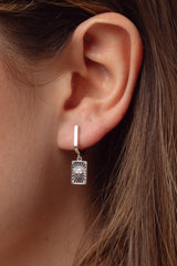 Noor Silver Charm Hoops