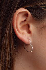 Lots of Love Silver Hoops