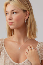 Thendro Olive Silver Necklace