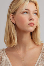 Heartley Trio Gold Necklace