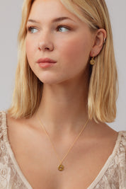 Elaria Amethyst Gold Necklace