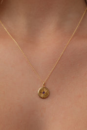 Elaria Amethyst Gold Necklace