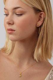 Celestie Gold Moon Necklace