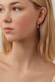 Kleia Rainbow Moonstone Silver Necklace