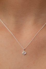 Kleia Rainbow Moonstone Silver Necklace