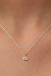 Kleia Rainbow Moonstone Silver Necklace