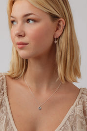 Noemi Rainbow Moonstone Silver Necklace