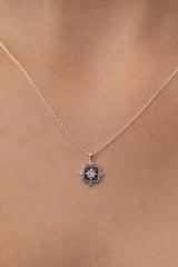 Noemi Rainbow Moonstone Silver Necklace