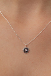 Noemi Rainbow Moonstone Silver Necklace