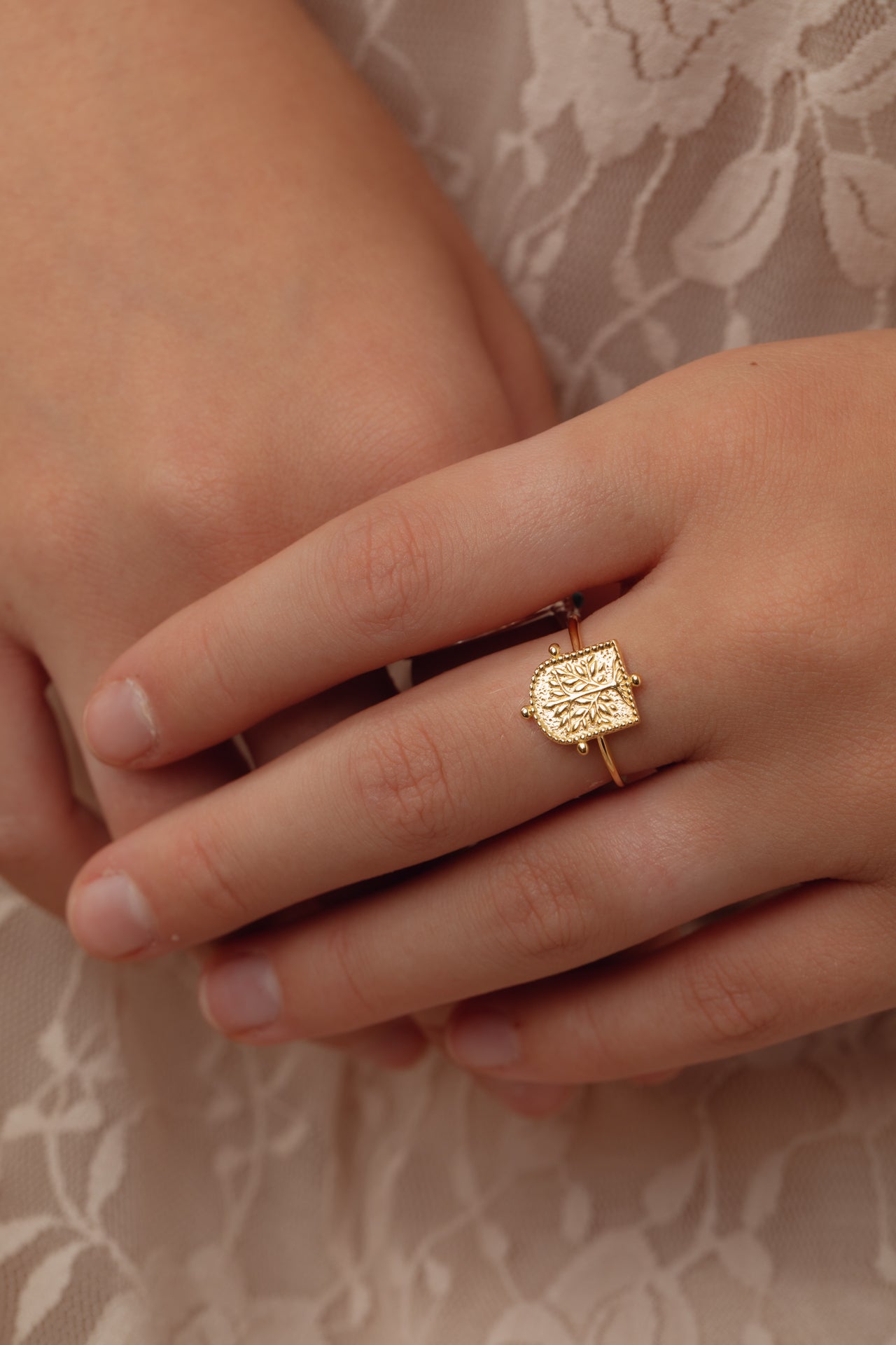 Thendro Tree Gold Ring