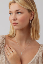Aerith Rainbow Moonstone Silver Necklace