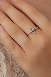 Aerith Rainbow Moonstone Silver Ring