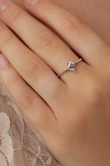 Aerith Rainbow Moonstone Silver Ring