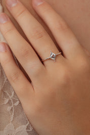Aerith Rainbow Moonstone Silver Ring