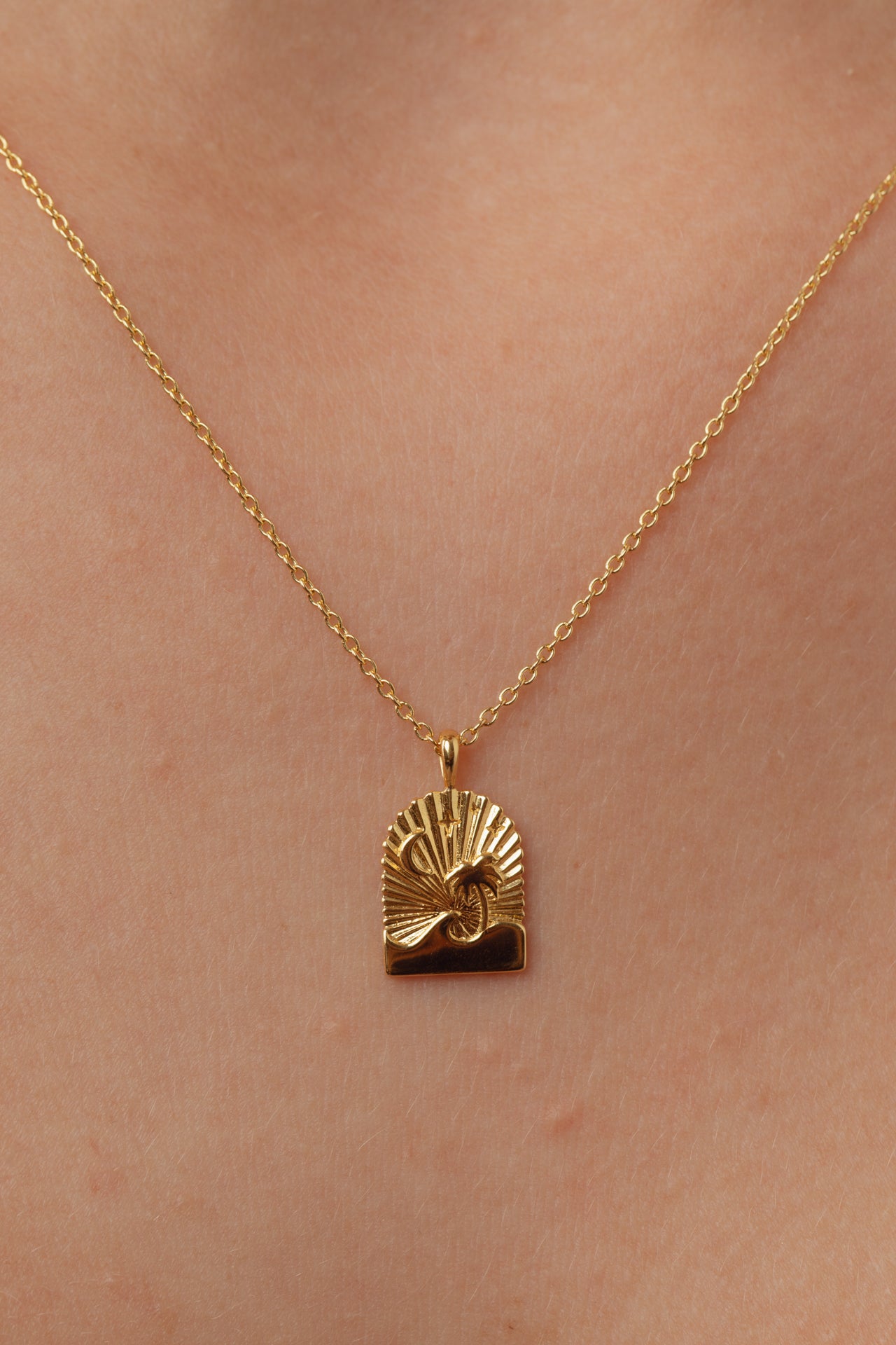 Waves Gold Necklace