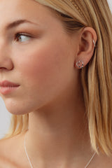 Heartley Trio Silver Studs