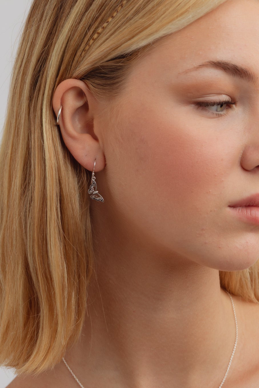 Farfalla Butterfly Silver Earrings