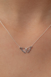 Farfalla Butterfly Silver Necklace