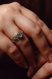 Starla Rainbow Moonstone Ring