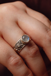 Starla Rainbow Moonstone Ring