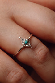 Aerith Turquoise Silver Ring