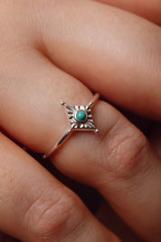 Aerith Turquoise Silver Ring