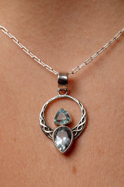 Kalinya Celtic Blue Topaz Pendant
