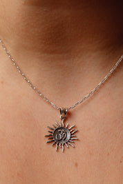 Spikey Sun with Om Pendant