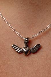 Winged Heart Pendant