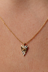 Lover's Gaze Black Onyx Gold Necklace