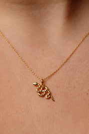 Slither Snake Gold Necklace