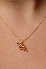 Slither Snake Gold Necklace
