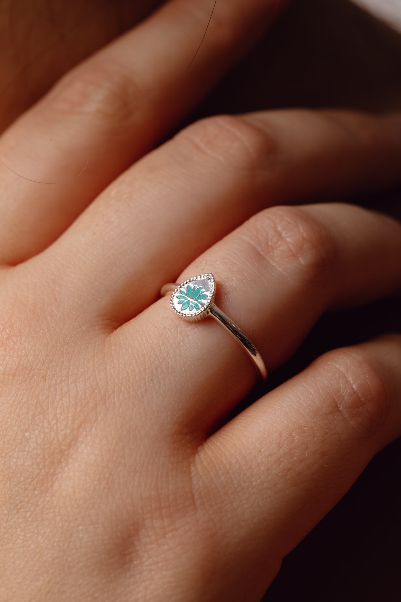 Ren Lotus Silver Ring