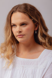Neoma Silver Charm Hoops