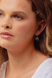 Phases Silver Charm Hoops