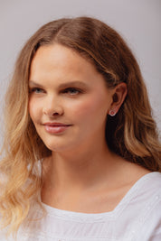 Orella Tria Amethyst Silver Studs