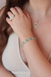 Dessar Aqua Chalcedony Bracelet