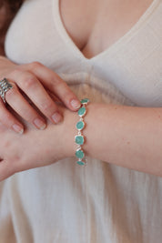 Dessar Aqua Chalcedony Bracelet