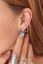 Neneh Dotted Turquoise Studs