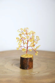 Citrine Copper Small Crystal Tree